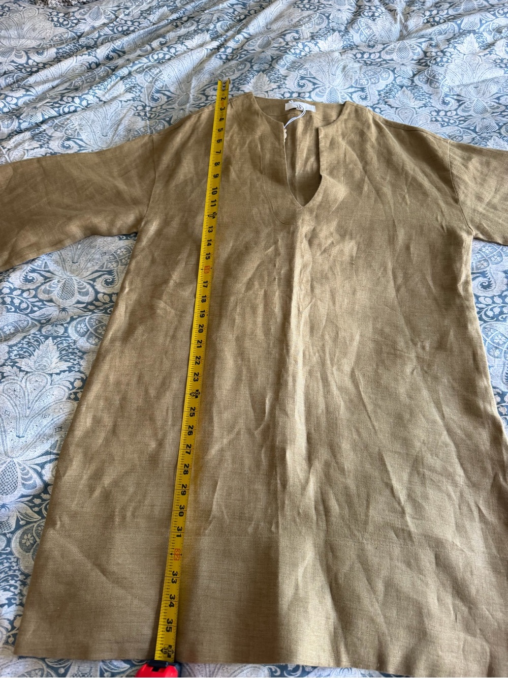 Banana Republic Women’s Linen Tunic NWOT Size L Olive - Picture 3 of 10